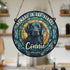 Flat Coated Retriever Memorial Stained Glass Effect Suncatcher